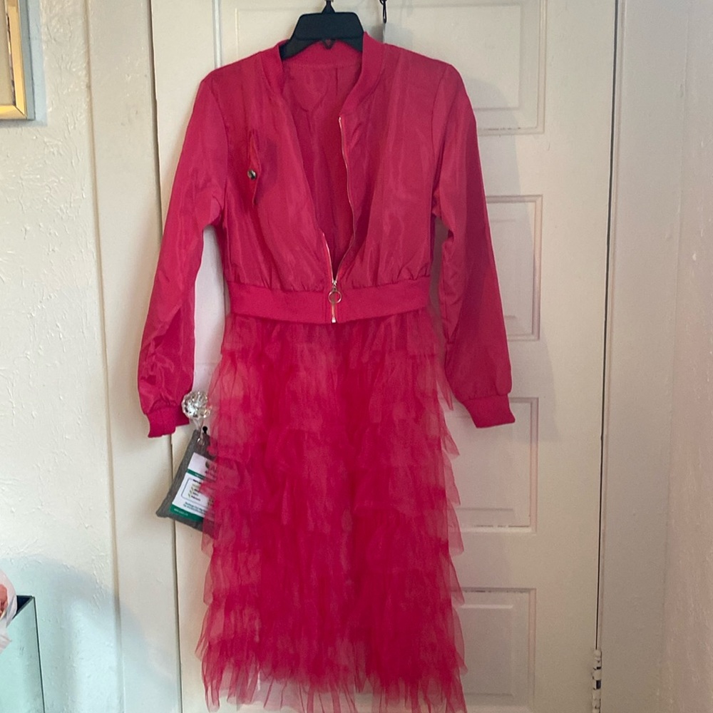 I have a beautiful, hot pink jacket